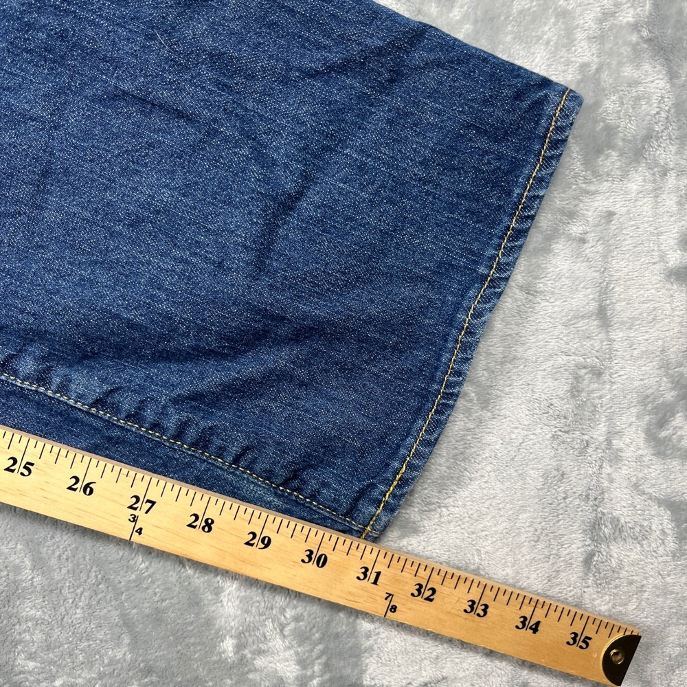 Polo Jeans Co Ralph Lauren Stretch Kelly Jean Distressed Bootcut Women Blue 12R - Picture 12 of 12